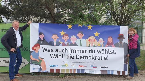 Einmalige Allianz wirbt im Landkreis Roth zur Europawahl: „Hauptsache demokratisch wählen!“
