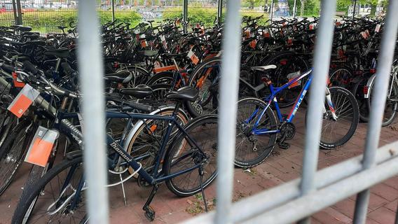 Erlanger Fahrrad-Knast: Für 20 Euro können Sie diese Räder wieder freikaufen