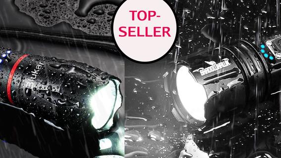 Strahlen bei Amazon am hellsten: LED-Taschenlampe Shadowhawk & Blukar-Topseller zum halben Preis