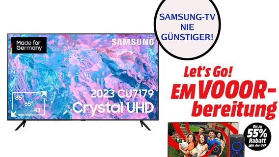 Fernseher nie günstiger! MediaMarkt ballert 50-Zoll-TV von Samsung in EM-Aktion für 399 Euro raus