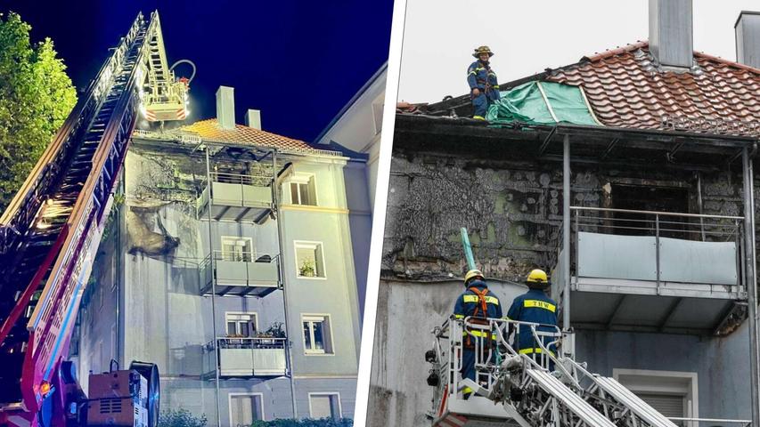 „Bei einem Dachstuhlbrand bleibt uns wenig Zeit“: Fürther Feuerwehr verhinderte Schlimmeres