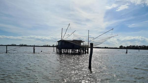 Das Po-Delta bei Comacchio ist durch Brackwasserseen geprägt. Hier gibt es unzählige Vogelarten. Einheimische ernten unter anderem Muscheln, die in den warmen, flachen Gewässern gut gedeihen.