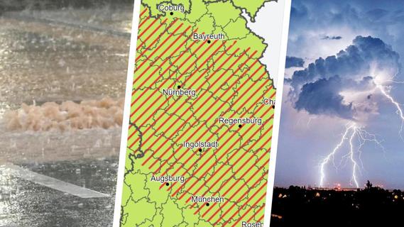 Nach Hochwasser-Chaos: Franken muss am Dienstag erneut mit Starkregen rechnen