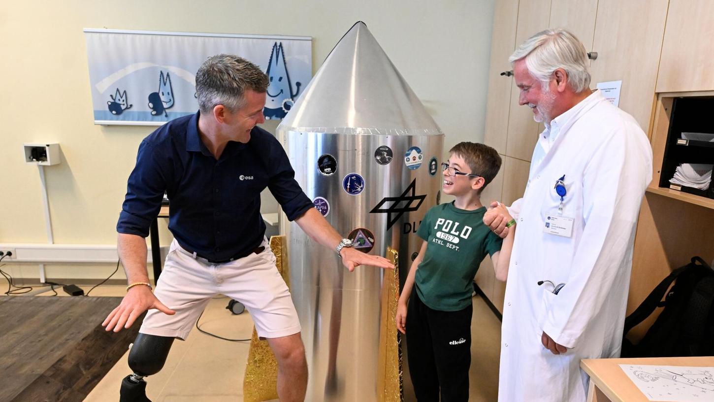 Der behinderte Astronaut John McFall möchte ein Vorbild für Kinder sein.