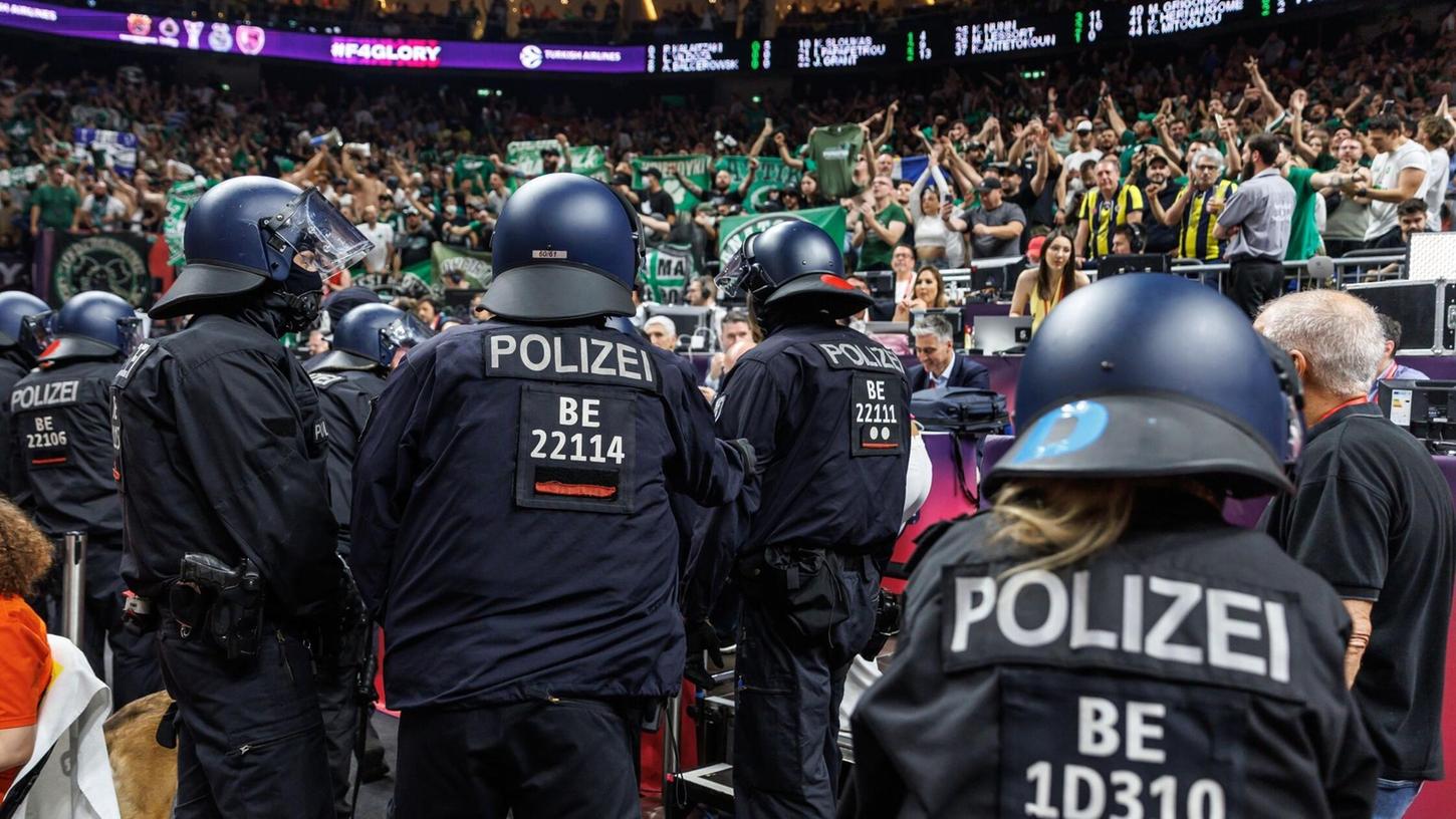 Beim Final Four der Euroleague war die Berliner Polizei gefordert.