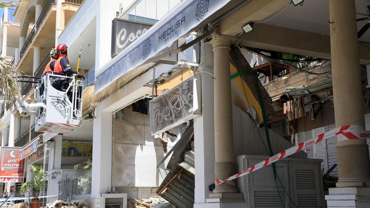 Am Donnerstag ist auf Mallorca das Gebäude eines Restaurants eingestürzt. - Vier Menschen starben.