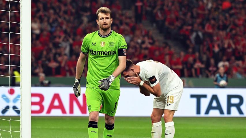 Kam wie erwartet von Beginn an zum Einsatz: Leverkusens Stamm-Torwart Lukas Hradecky.