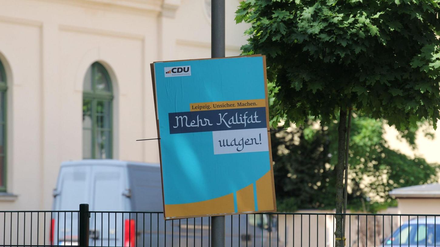 Fake: Ein gefälschtes Wahlplakat der CDU: