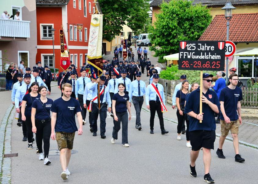 Der kilometerlange Festzug war einer der Höhepunkte des Jubiläumsfestes.