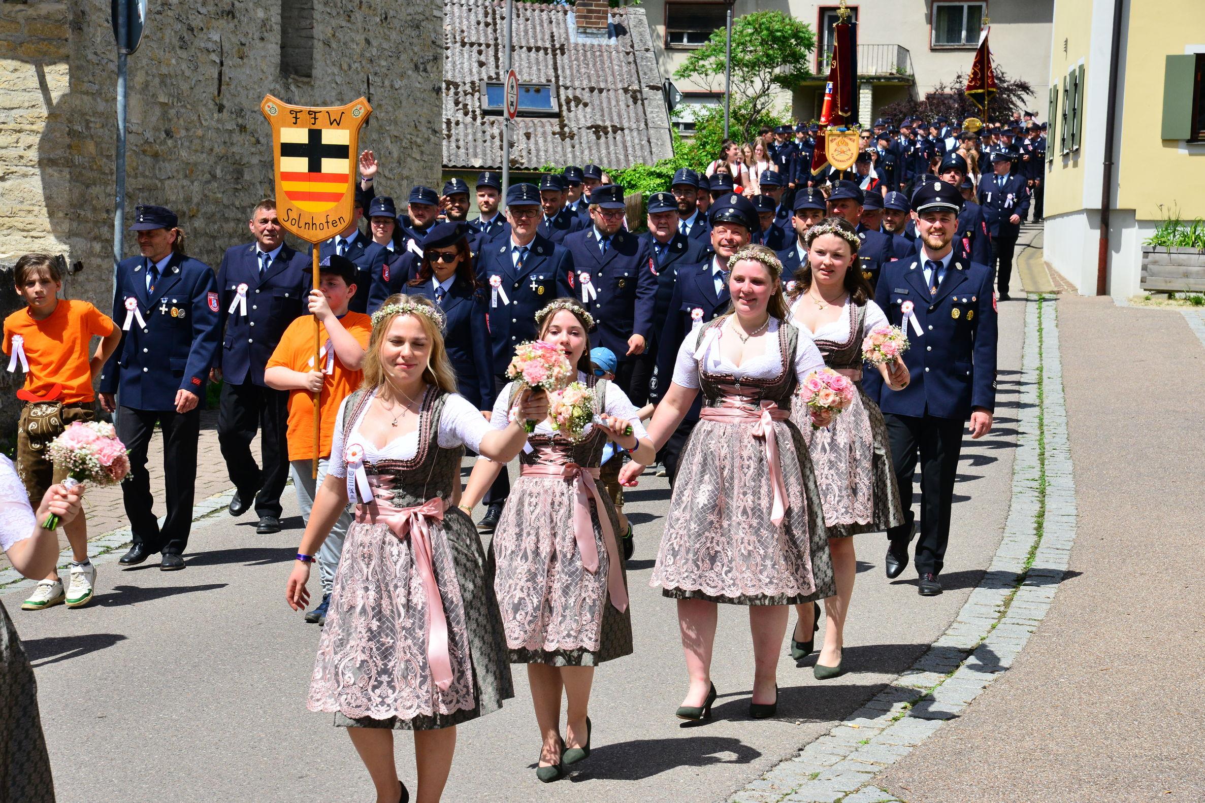 Der kilometerlange Festzug war einer der Höhepunkte des Jubiläumsfestes.