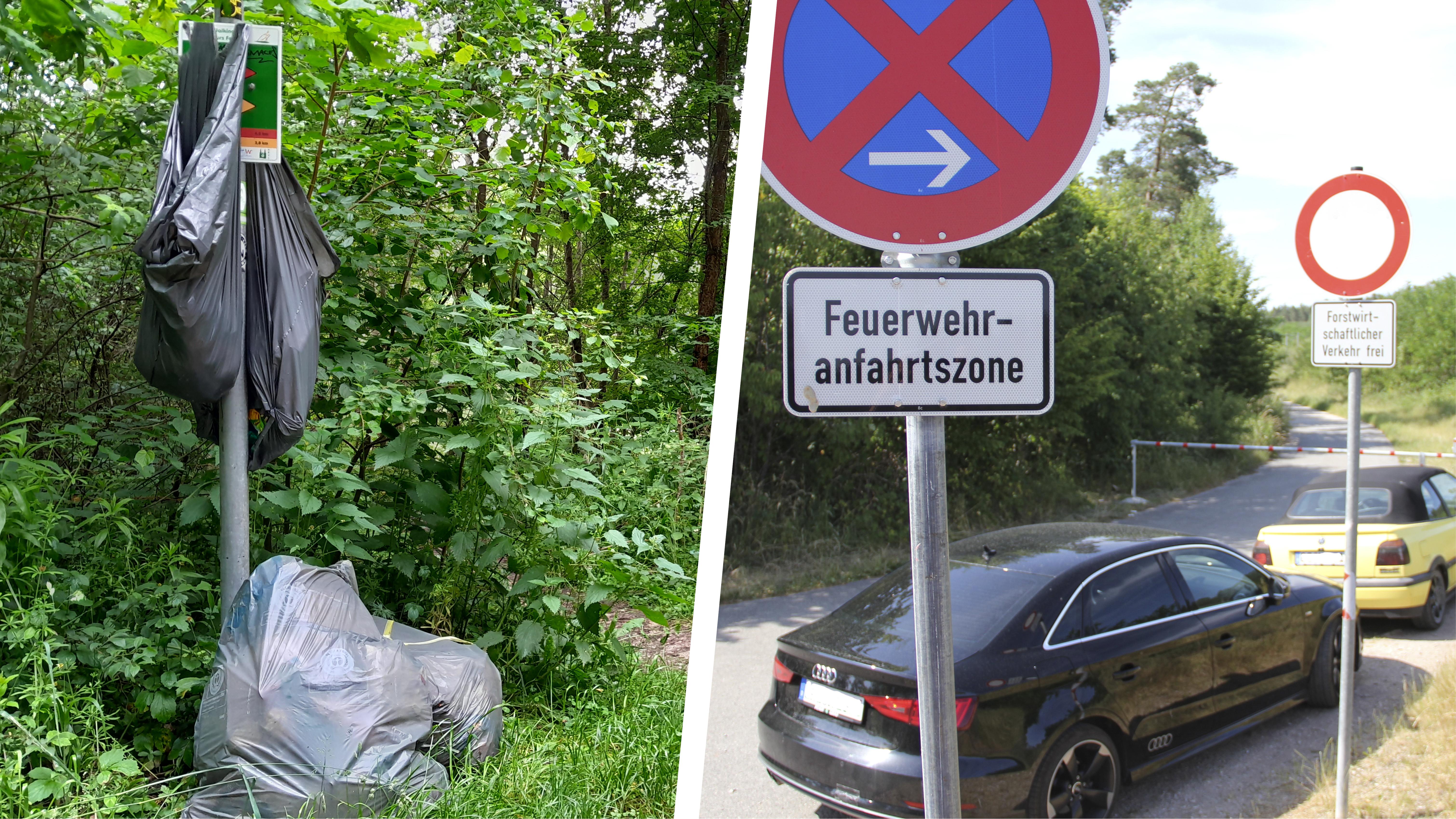 Warum am Jägersee bei Feucht kein Müllcontainer mehr aufgestellt wird