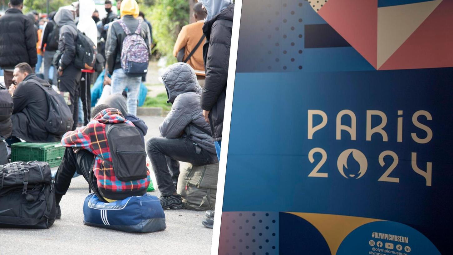 Geflüchtete, Obdachlose und andere Minderheiten werden aus Paris und Umgebung verbannt (l.), damit die Stadt für die Olympischen Spiele 2024 "im bestmöglichen Licht" erscheinen kann. Geflüchtete, Obdachlose und andere Minderheiten werden aus Paris und Umgebung verbannt (l.), damit die Stadt für die Olympischen Spiele 2024 "im bestmöglichen Licht" erscheinen kann.