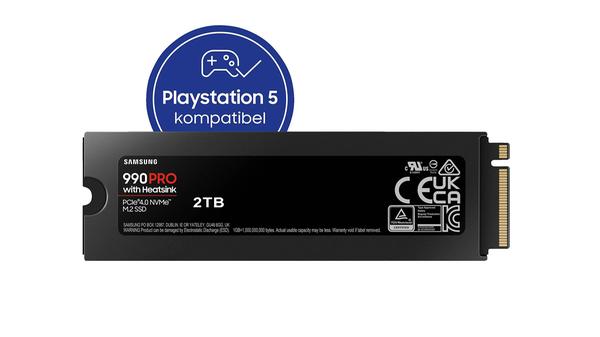 Die SSD ist dank integriertem Kühlkörper für die PS5 geeignet.