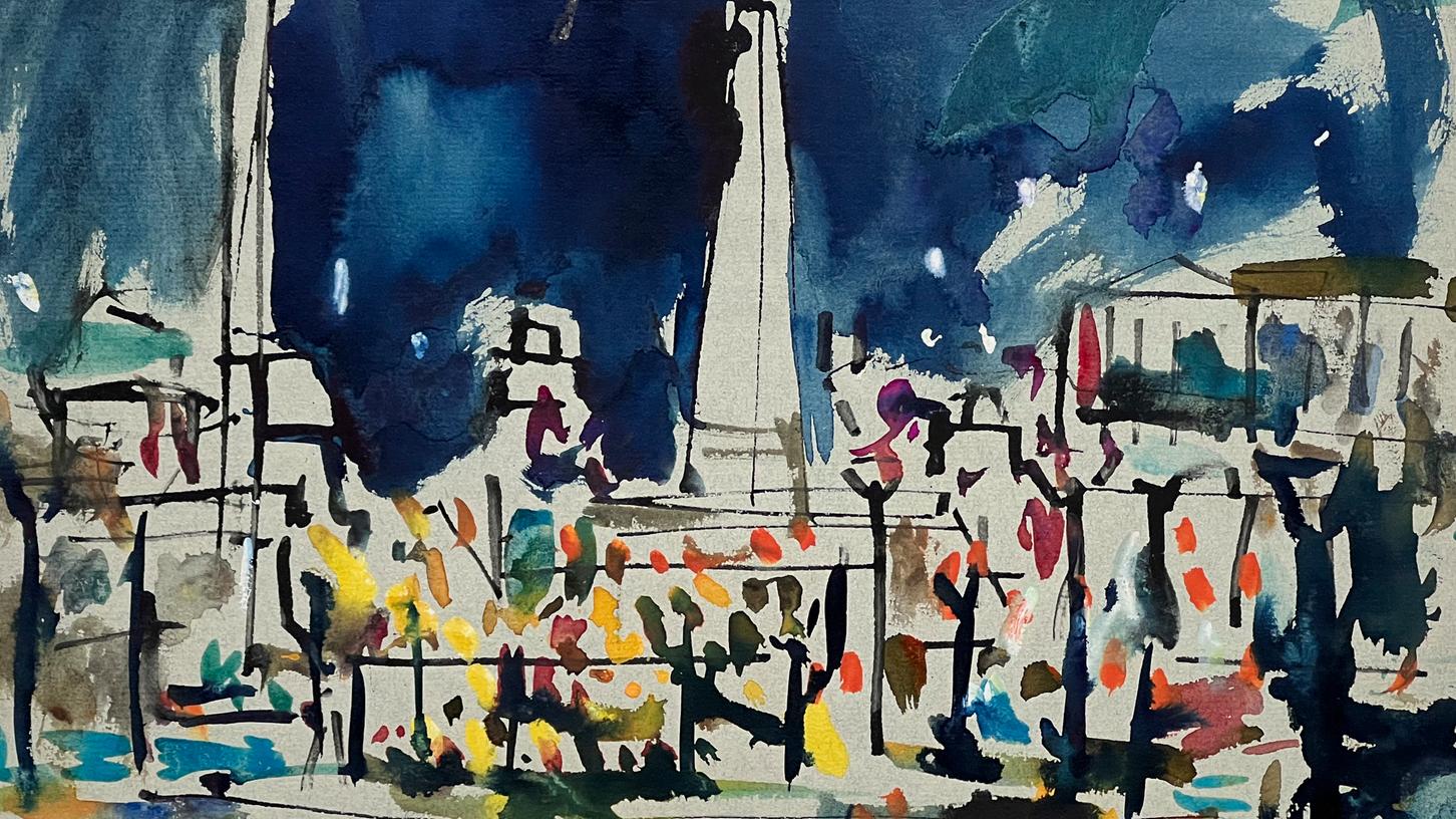 Oskar Koller, Place de la Concorde, Paris, 1952