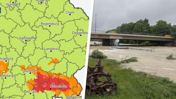 "Alarmstufe Rot" in Teilen Bayerns: DWD warnt vor heftigen Unwettern - was Sie wissen müssen