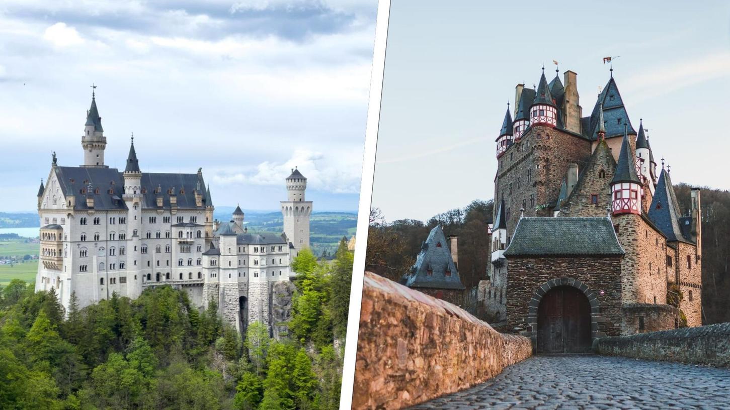 Schloss Neuschwanstein und Burg Eltz gehören zu den beliebtesten Schlössern in Deutschland. Schloss Neuschwanstein und Burg Eltz gehören zu den beliebtesten Schlössern in Deutschland.