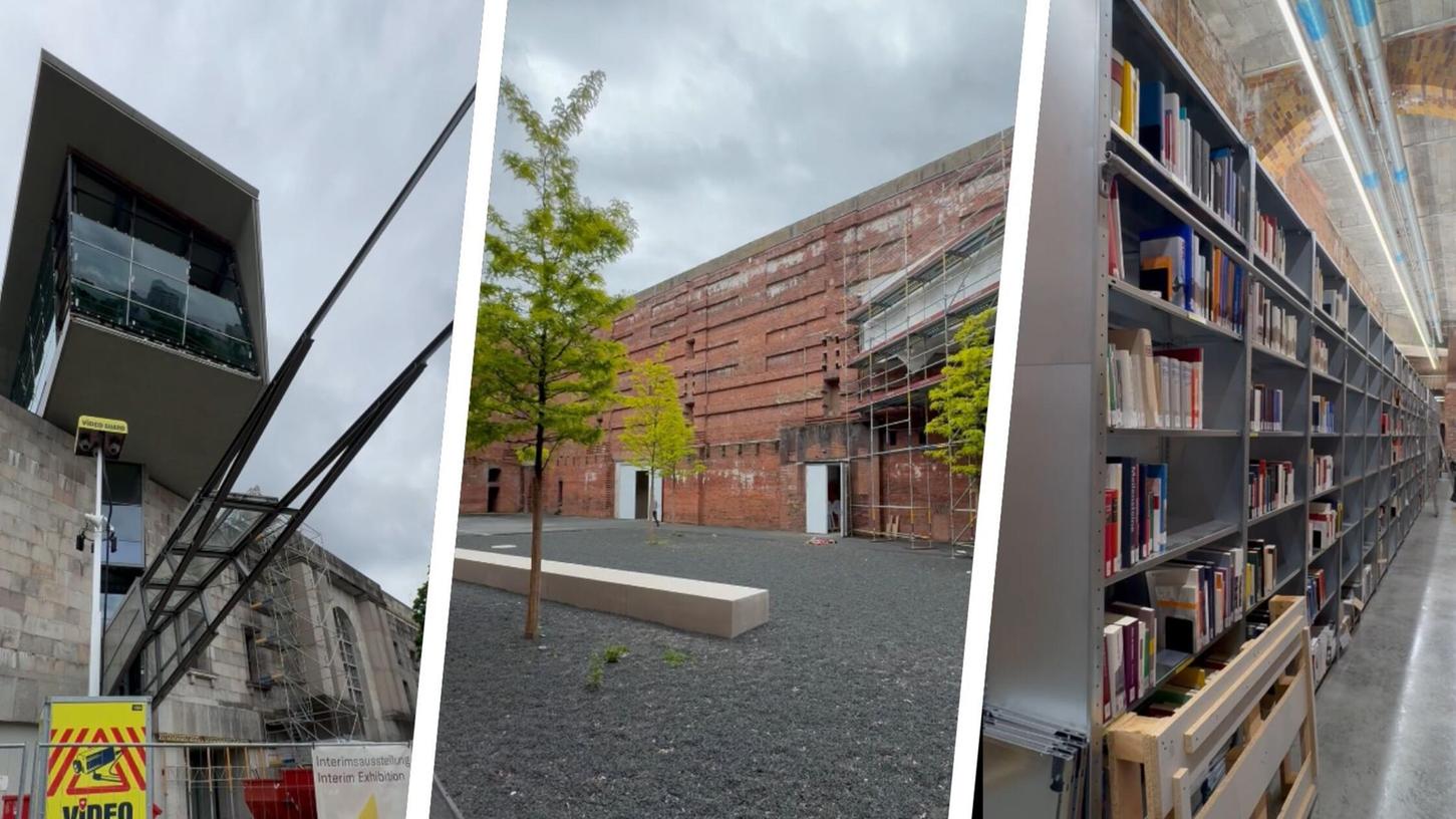 Das Doku-Zentrum im Mai 2024. Die Sanierungsmaßnahmen sind schon deutlich vorangeschritten. In etwa 1,5 Jahren soll die neue Dauerausstellung öffnen.