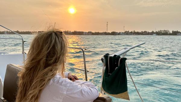 Der gebührende Abschluss einer Reise nach Belize: eine Segeltour in den Sonnenuntergang bei San Pedro.