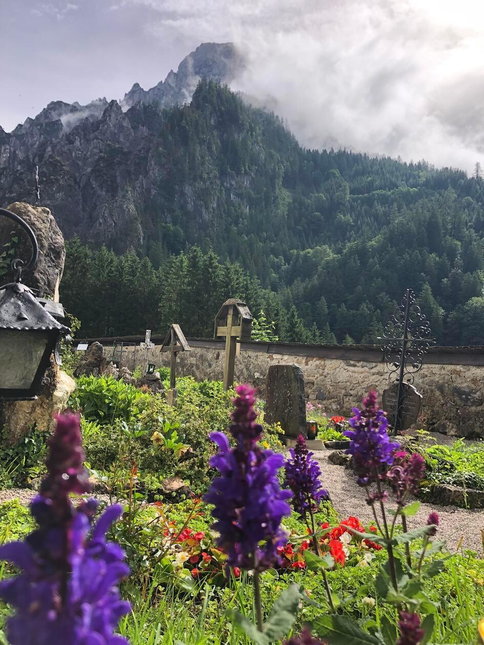 Bergsteigerfriedhof in Johnsbach in der Steiermark.