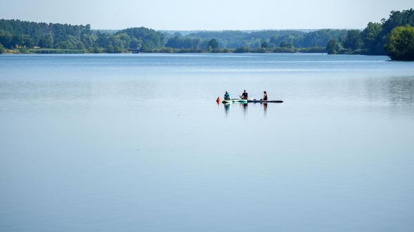 SUP-Yoga am Rothsee