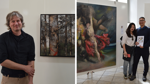 Waldmotiv mit Öl, Pflanzenteilen und Sprühfarbe: Weißenburger Kunstpreis geht an Jens Rausch