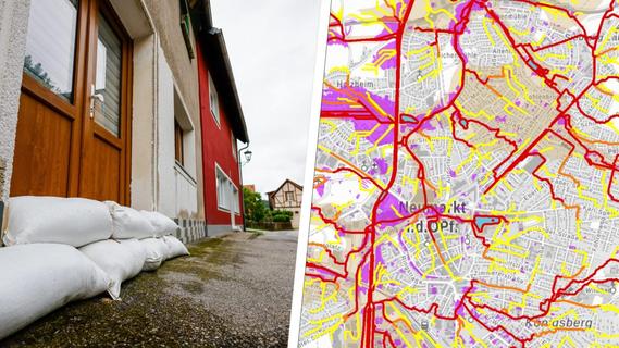 Wild abfließendes Wasser: Karte verrät Neumarktern, wo bei Starkregen besondere Gefahr drohen kann