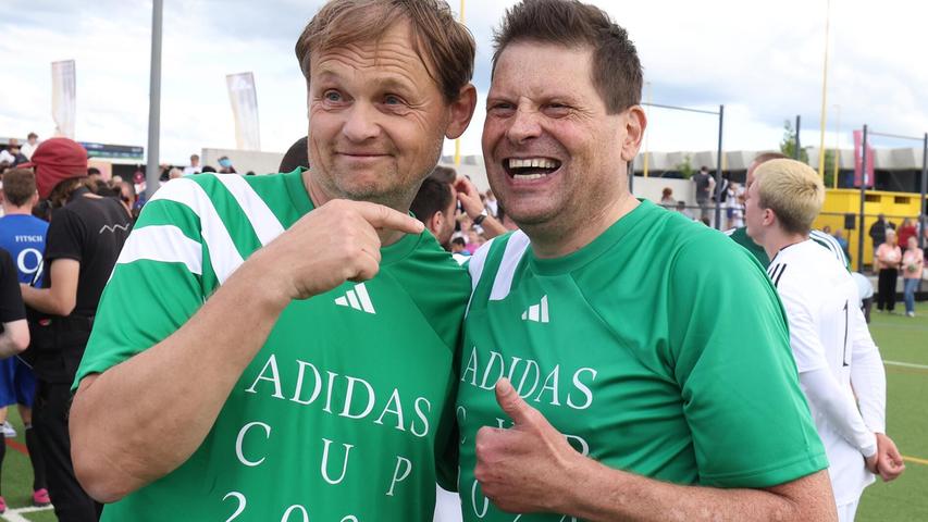 Beste Stimmung bei Adidas-CEO Björn Gulden und Jan Ullrich.