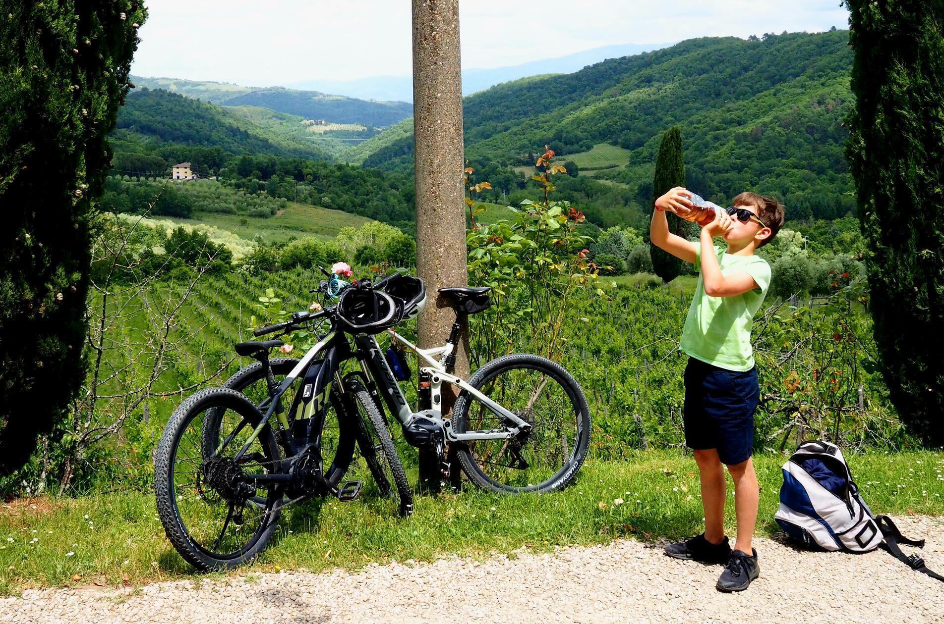 Radtour zu den Winzern des Chianti.
