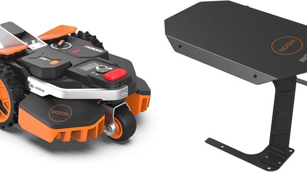 Der Mähroboter navigiert ohne Begrenzungsdraht.