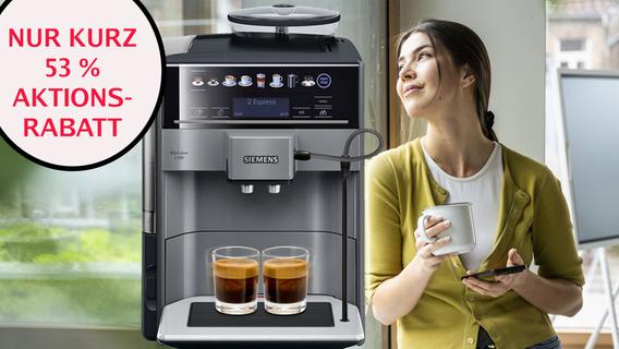 Nur kurz mit 53 % Rabatt! Siemens Kaffeevollautomat EQ6 plus s100 im MediaMarkt Primetime Deal