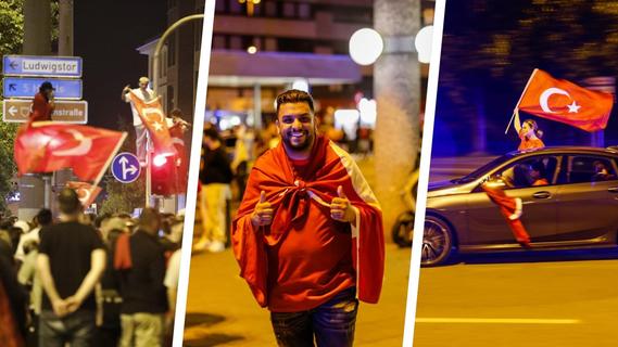 Autokorso und Feuerwerk am Plärrer: 2000 Türken feiern ausgelassen den Einzug ins Achtelfinale