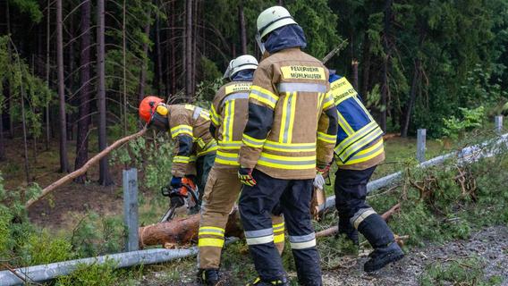 230 Feuerwehr-Einsätze im Kreis Neumarkt: Nasse Keller und umgestürzte Bäume durch Unwetter