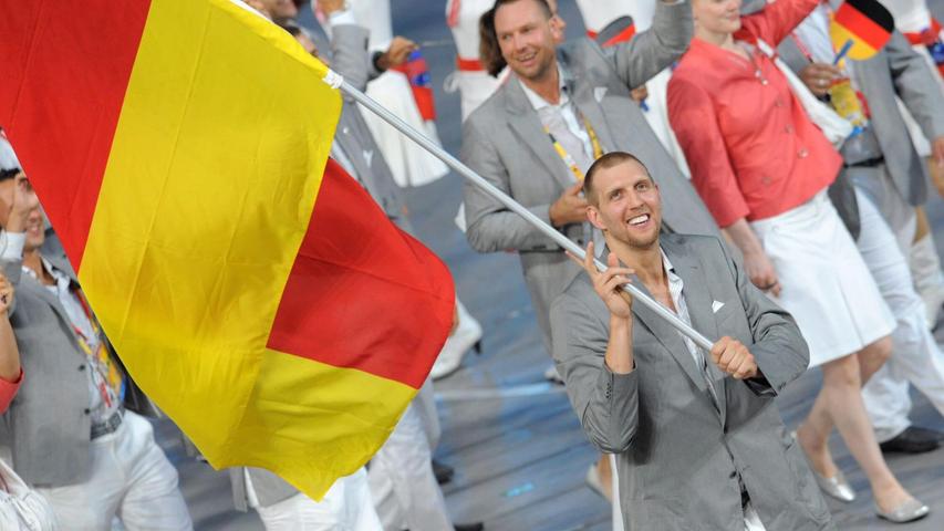 Für Dirk Nowitzki war es bei den Olympischen Spielen 2008 in Peking eine große Ehre deutscher Fahnenträger zu sein.