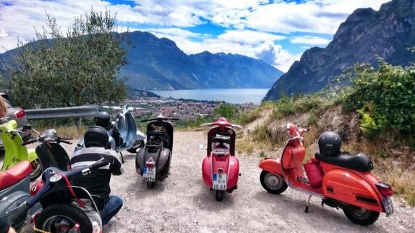 Mit der Vespa zum Gardasee knattern