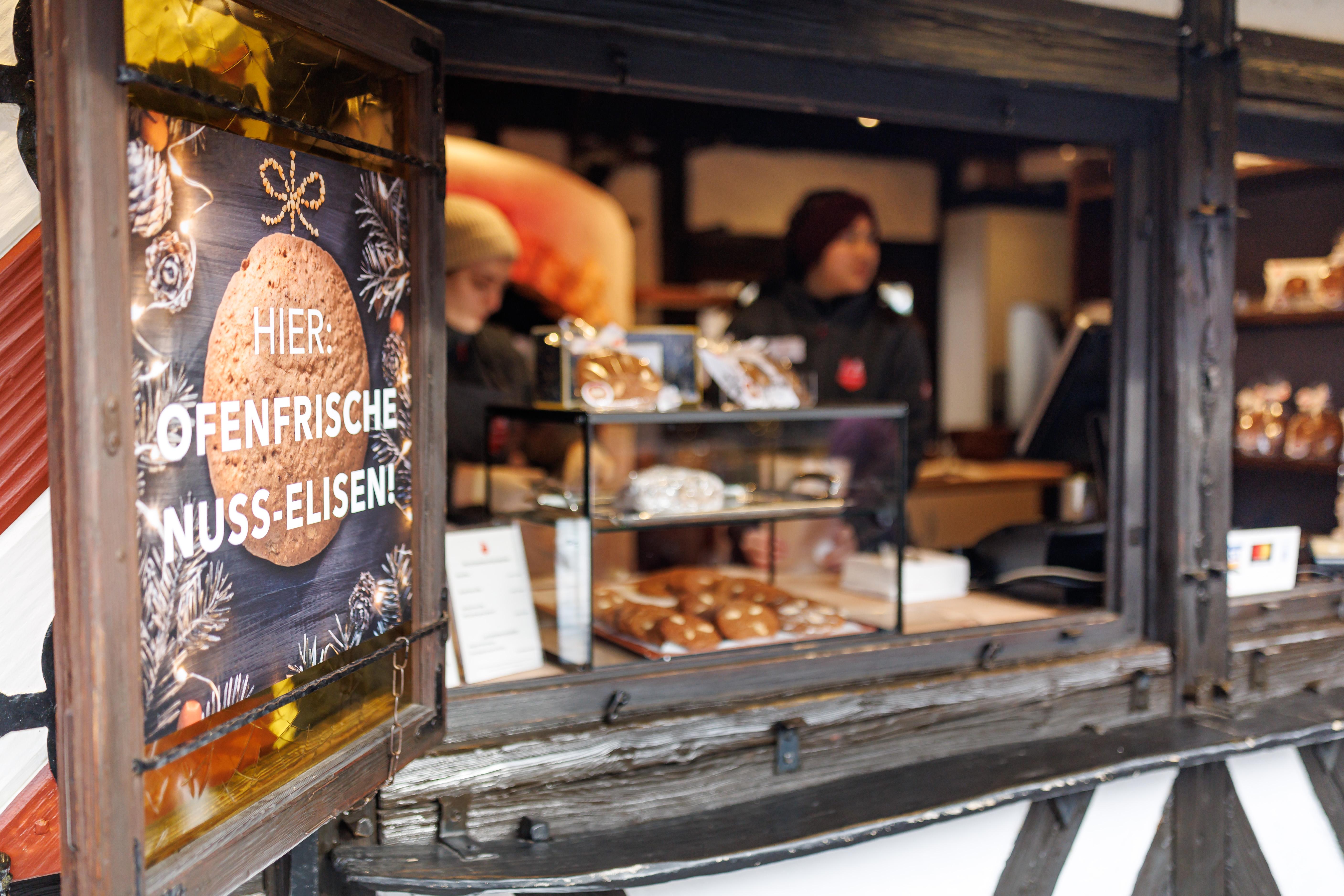 Lebkuchen-Backhäuschen von Lebkuchen-Schmidt auf dem Christkindlesmarkt