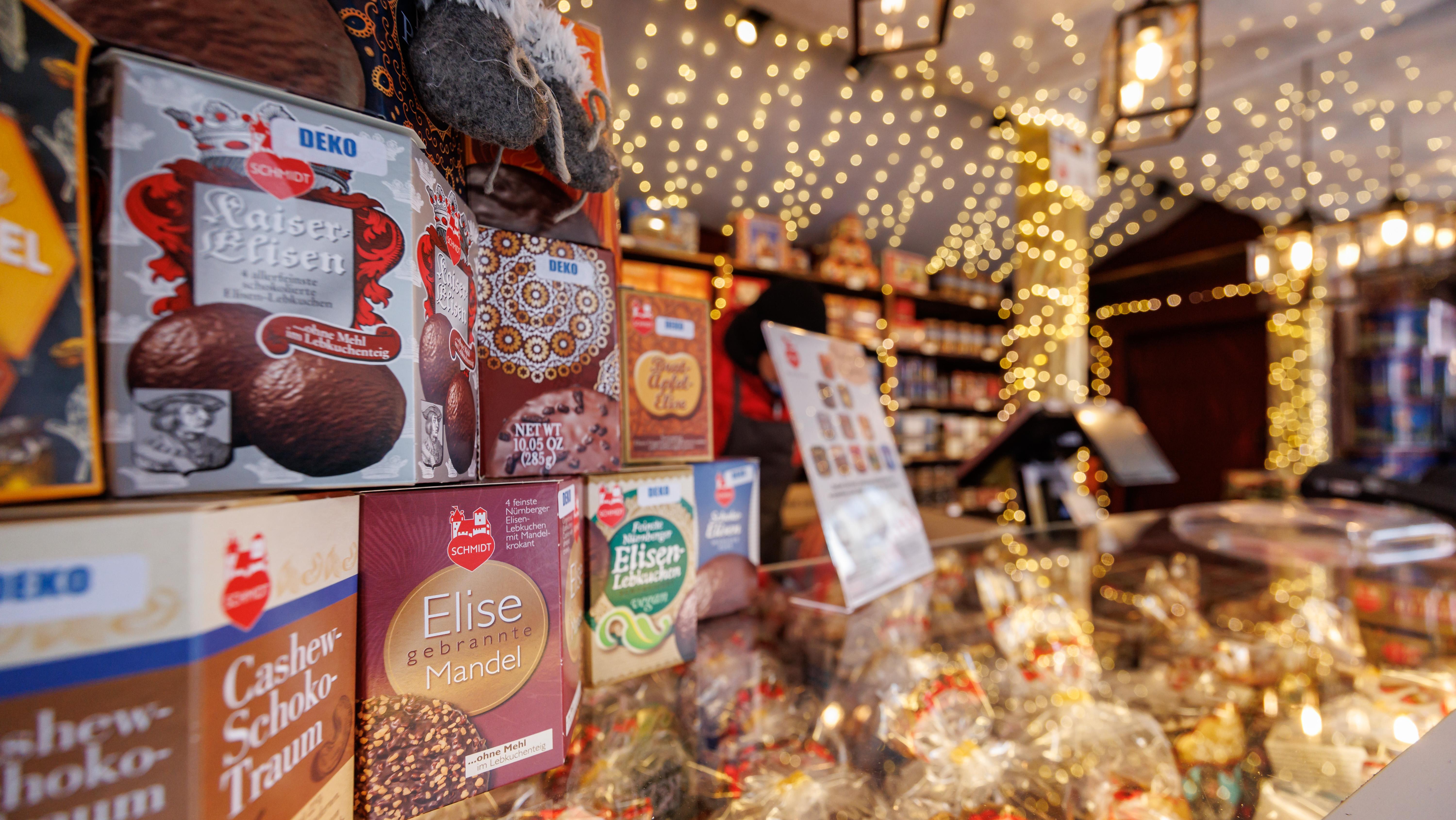 Lebkuchen-Backhäuschen von Lebkuchen-Schmidt auf dem Christkindlesmarkt