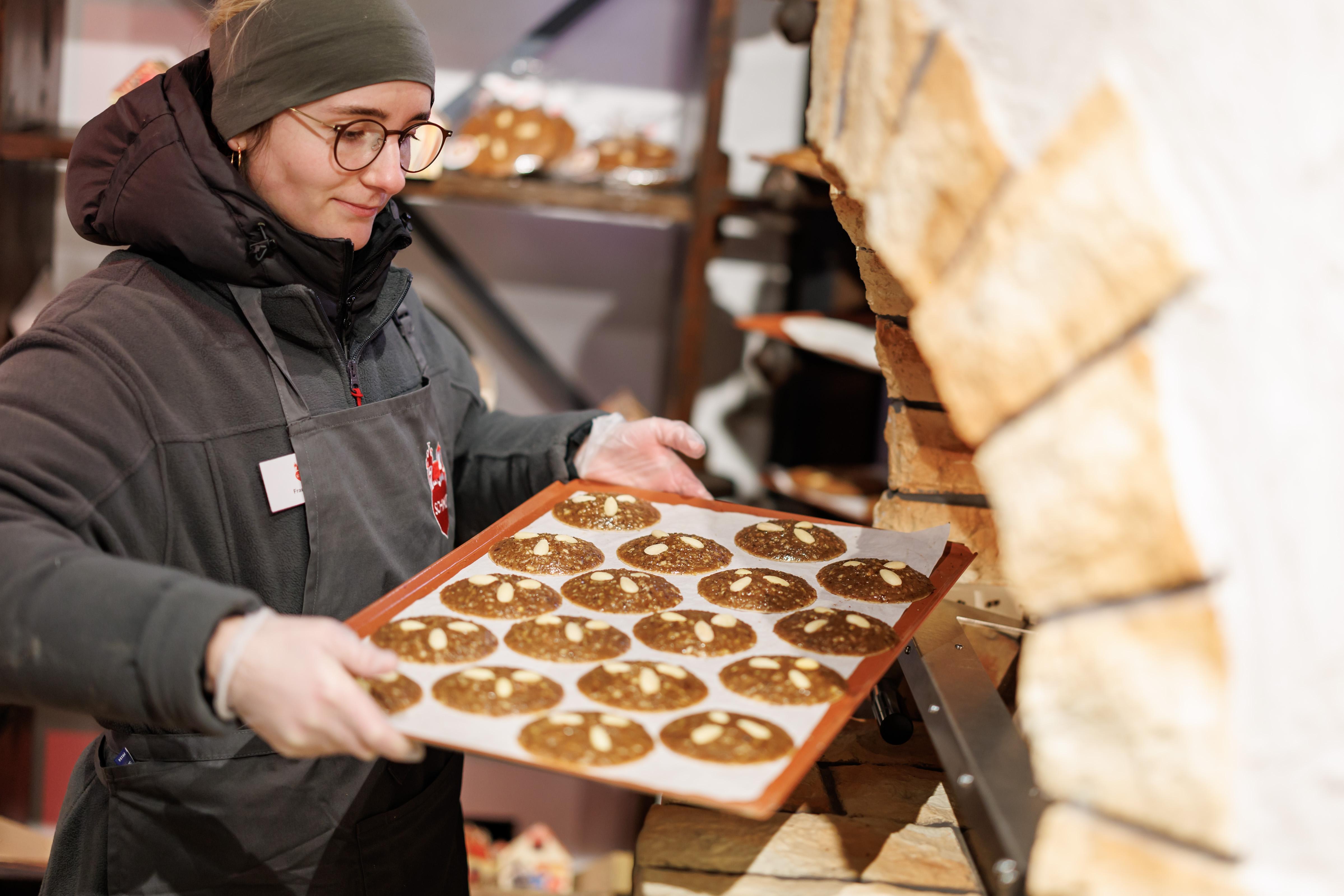 Lebkuchen-Backhäuschen von Lebkuchen-Schmidt auf dem Christkindlesmarkt