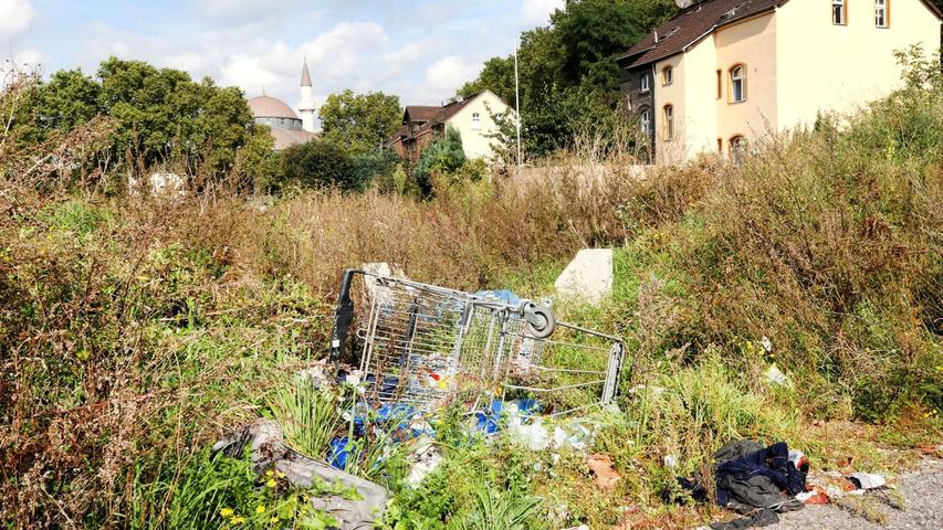 Müll auf einer Grünfläche in Duisburg-Marxloh. (Archivbild)