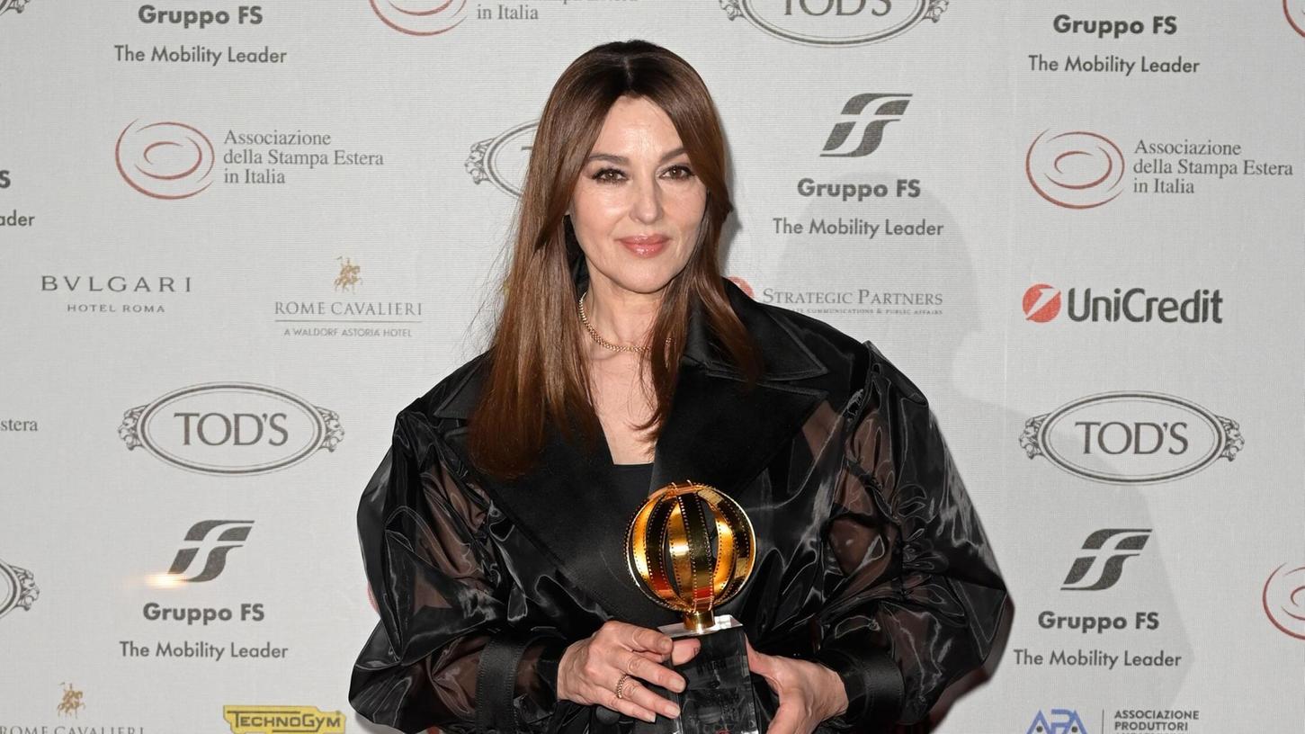 Die italienische Schauspielerin Monica Bellucci bekam den Filmpreis "Globo d’Oro" für ihr Lebenswerk.