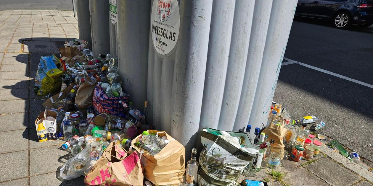 Wo Ist Der Nächste Glascontainer In Meiner Nähe Der Glascontainer ist voll und verdreckt: Warum Sonne und EM in