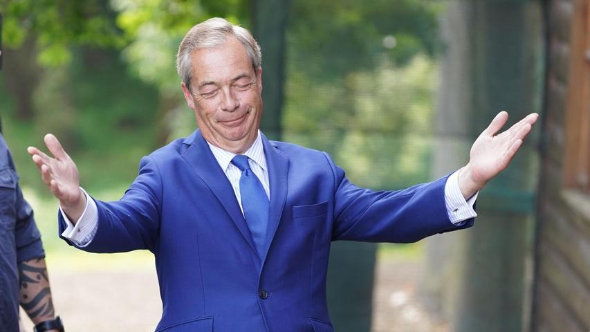 Farage ist nach eigenen Angaben mit Ex-US-Präsident Donald Trump befreundet