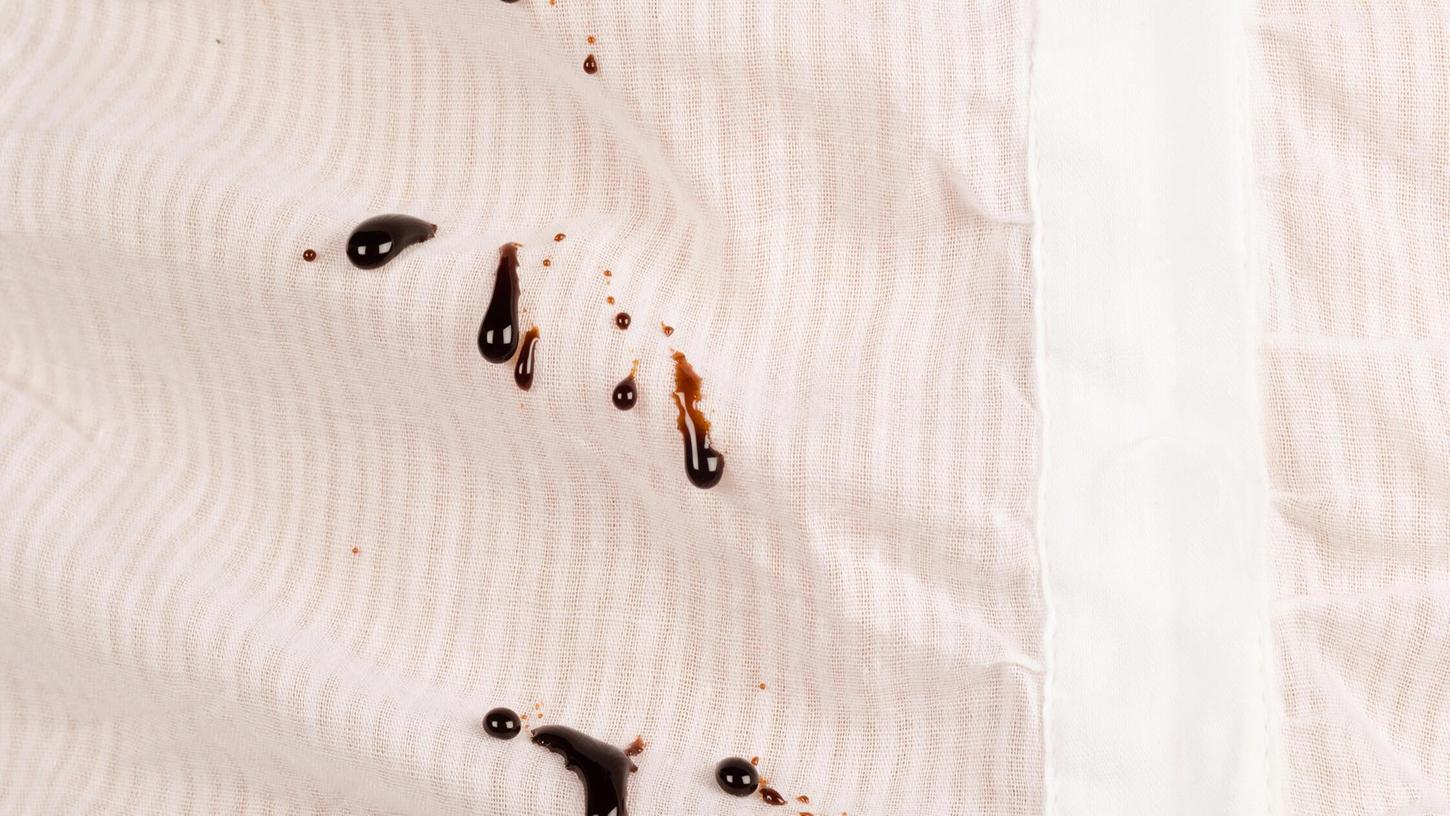 Fresh chocolate stains on what was a clean shirt Fresh chocolate stains on what was a clean shirt