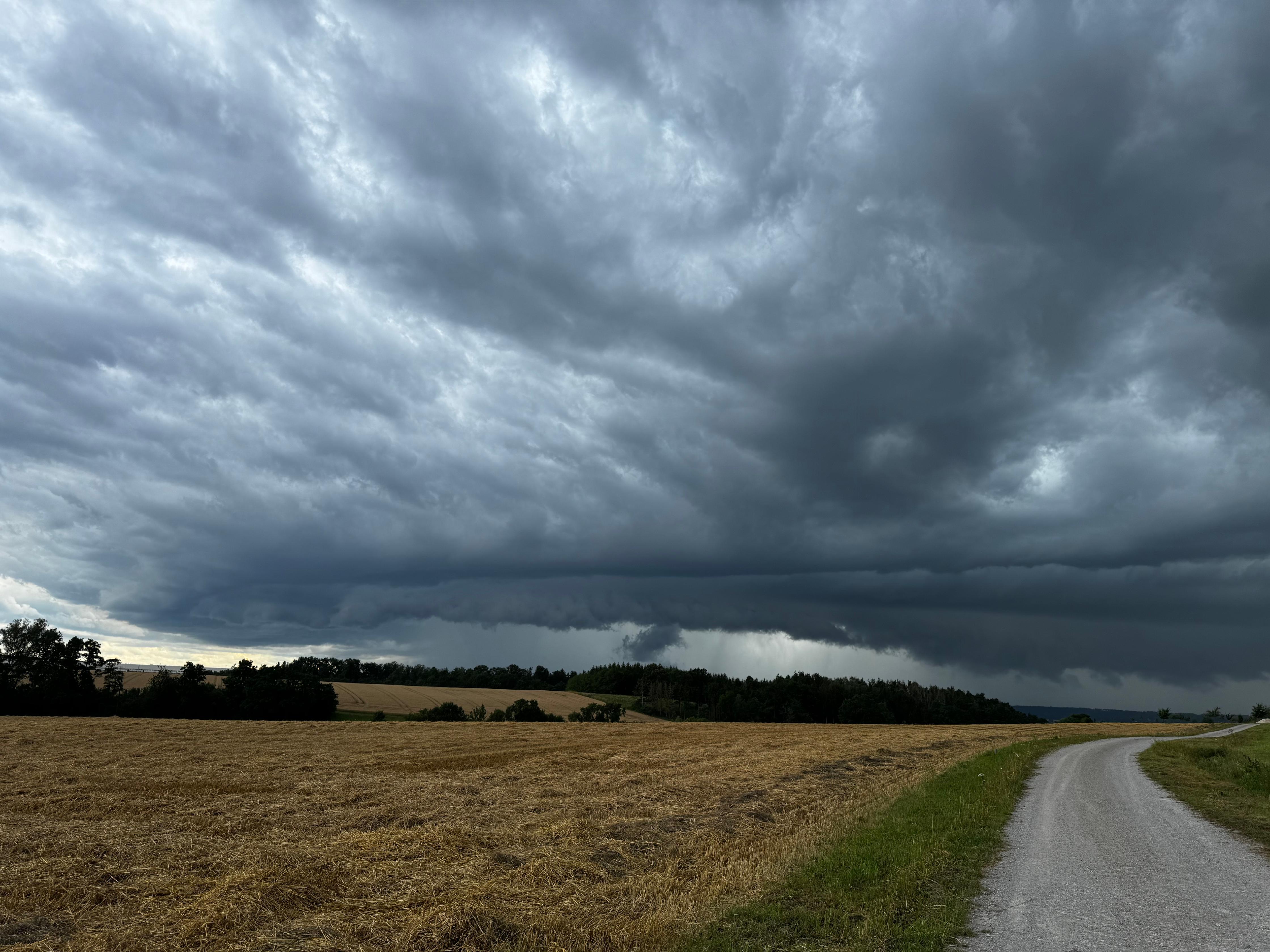 Gewitter-Superzelle über Ansbach