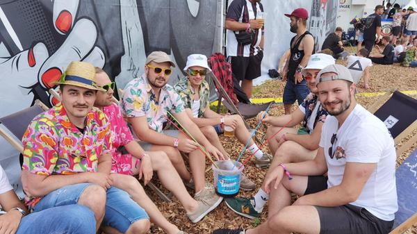 Im Liegestuhl konnten die Gäste entspannen.