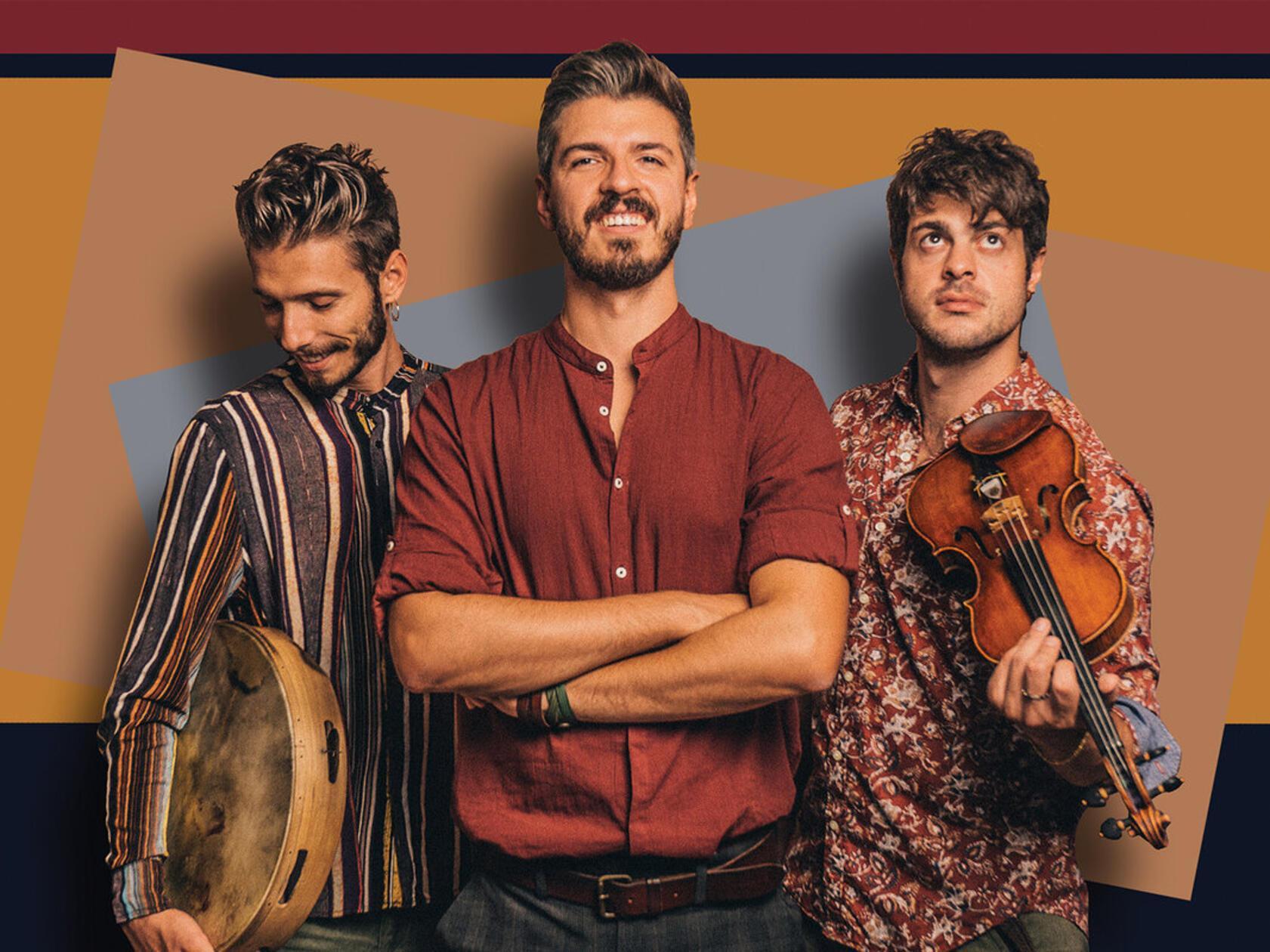 Domo Emigrantes präsentieren die Rhythmen des Mittelmeerraums. Sie greifen dabei unter anderem zur kurdischen Saz, ethnischen Flöten, Fujara oder Bouzouki. Am Sonntag, 28. Juli, spielt die Band im Kreuzigungshof. Beginn: 14 Uhr.