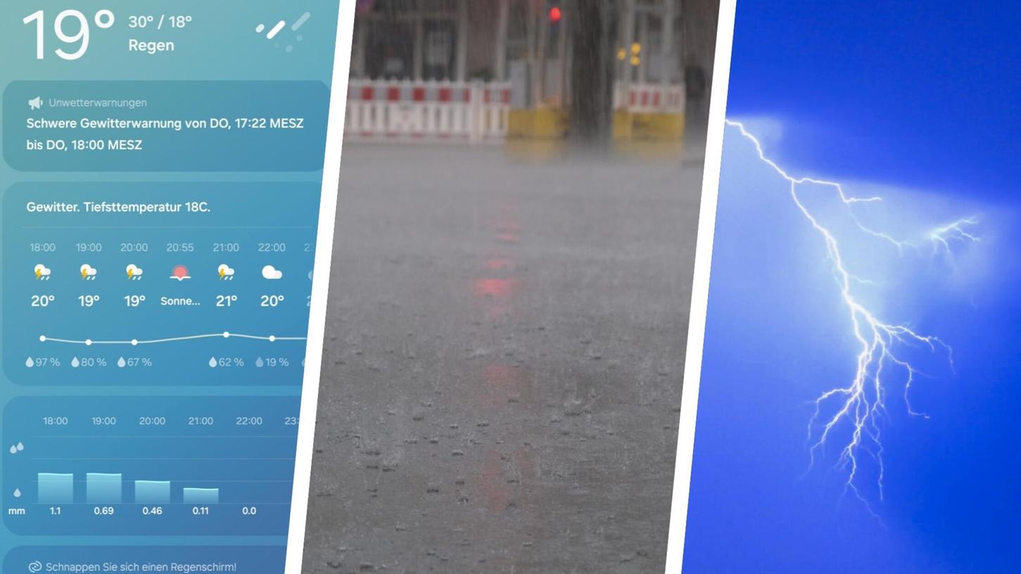Vergangenen Donnerstag zog eine große Unwetterfront über Bayern. Vergangenen Donnerstag zog eine große Unwetterfront über Bayern.