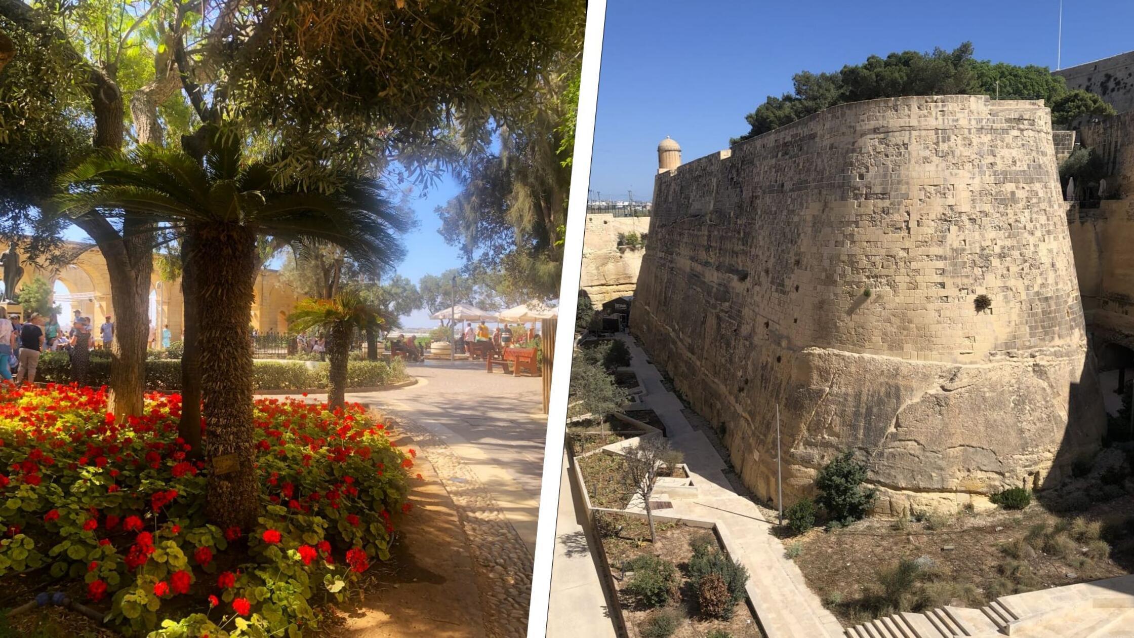 Nach der türkischen Belagerung von Malta 1565 wurde ein Jahr später der Grundstein zur neuen Hauptstadt Valletta gelegt sowie mit dem Bau der neuen Befestigungsanlagen begonnen. Der römisch-katholische Johanniterorden gründete sie und legte einen privaten Erholungsgarten an. Die "Upper Barakka Gardens" bieten eine tolle Aussicht über den Großen Hafen.