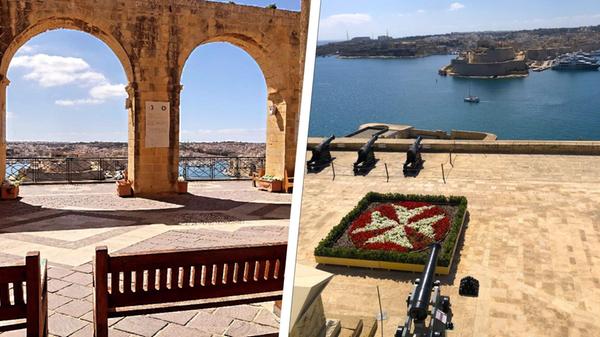 Ein doppelter Bogengang umgibt große Teile der Grünanlage. 1824, unter der britischen Kolonialherrschaft, wurden die "Upper Barakka Gardens" der Öffentlichkeit zugänglich gemacht. Eine Büste Winston Churchills erinnert noch an die englische Herrschaft. Täglich um 12 Uhr wird ein Kanonenschuss als Salut abgefeuert.