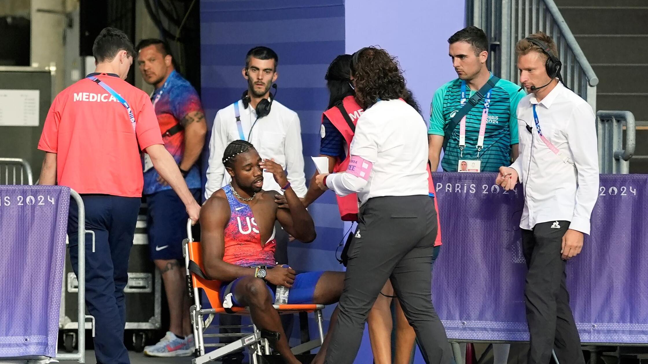 Im Rollstuhl raus: Lyles holt mit Corona-Infektion Bronze