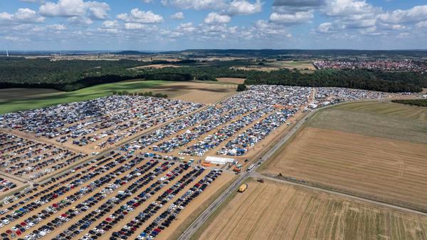 Das Festivalgelände von oben.